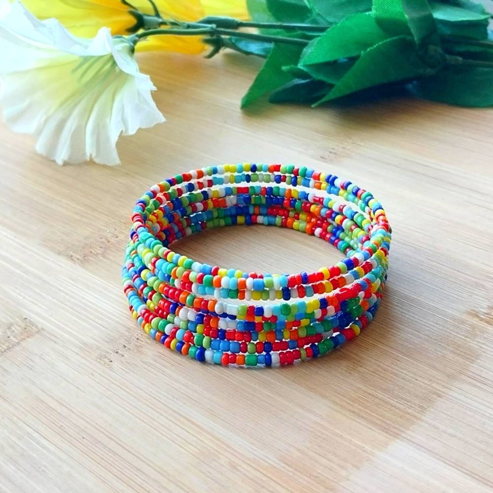 1PC Beautiful Kenyan Maasai Beaded Bracelet